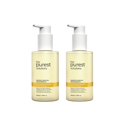 The Purest Solutions Cleanser Facial Cleansing Gel with Salicylic Acid 200ml 2 Pack