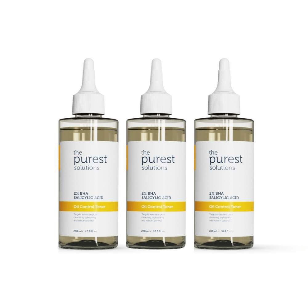 The Purest Solutions Oil Control Toner BHA Salicylic Acid 200 ml 3 Pack