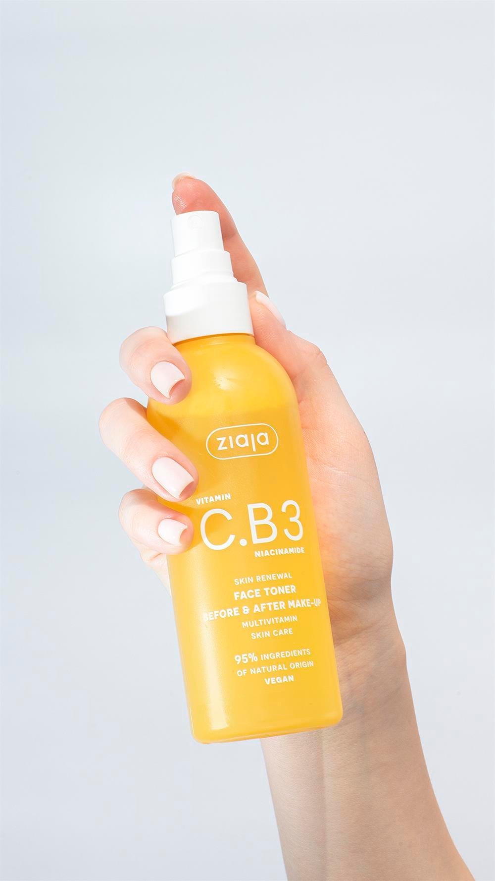 Ziaja Vitamin C.B3 Niacinamide Daily Facial Toner Spray 190ml