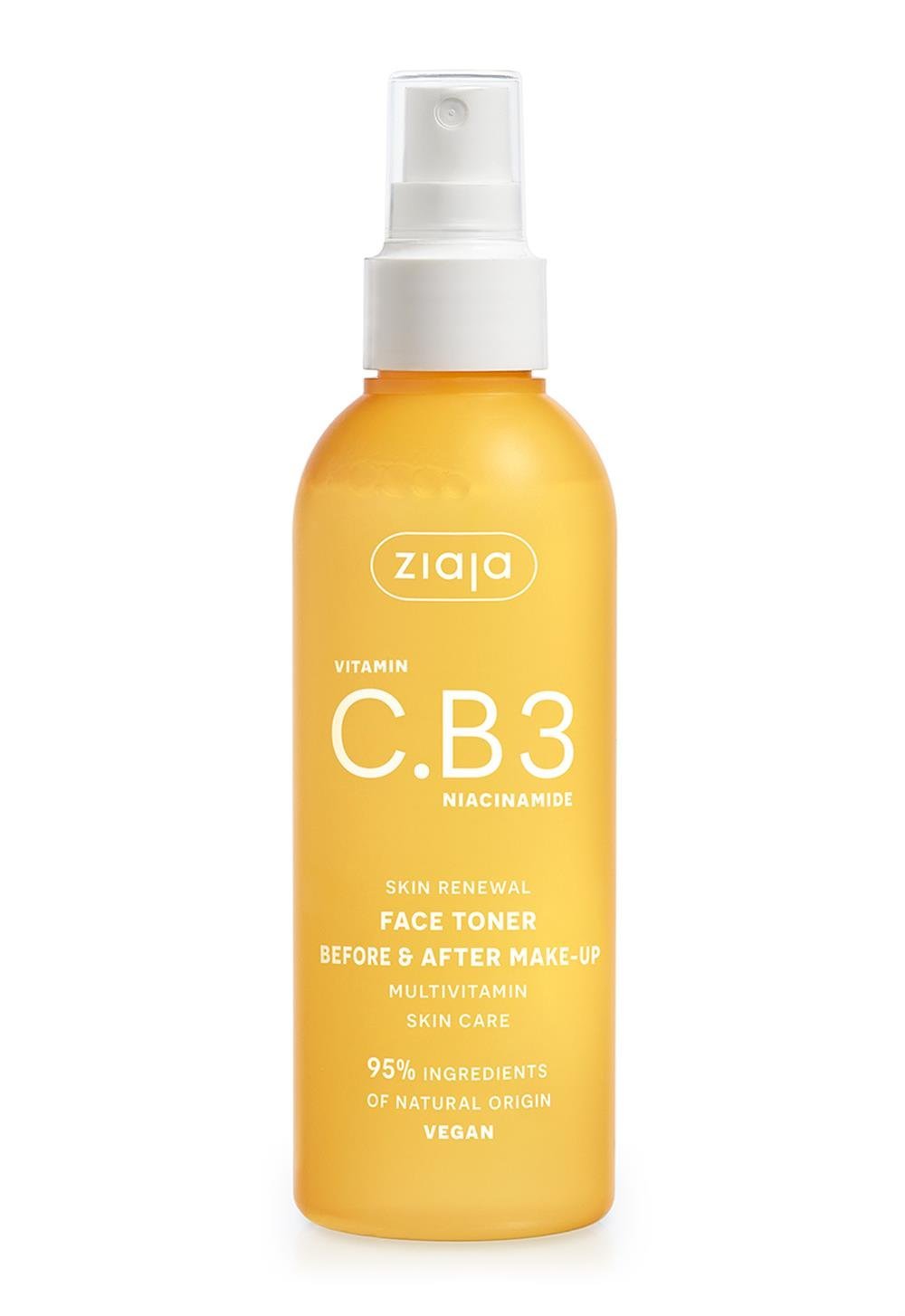 Ziaja Vitamin C.B3 Niacinamide Daily Facial Toner Spray 190ml
