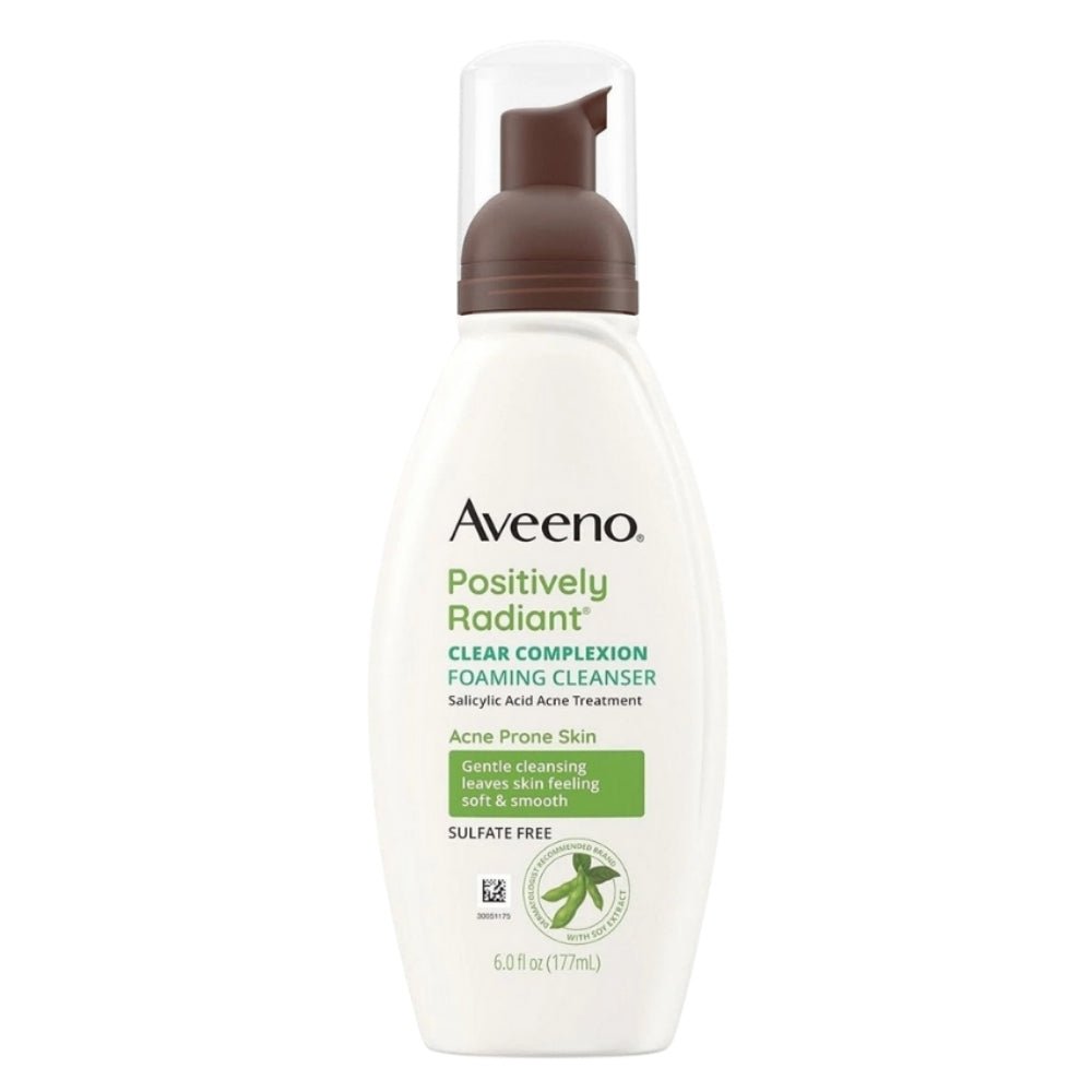 Aveeno Positively Radiant Yağsız Köpüren Yüz Temizleyici 177 ml - Melori
