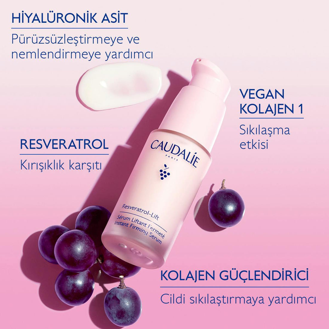 Caudalie Resveratrol - lift Anında Sıkılaştırıcı Etkili Serum - Yedek kapsül 30 ml - Melori