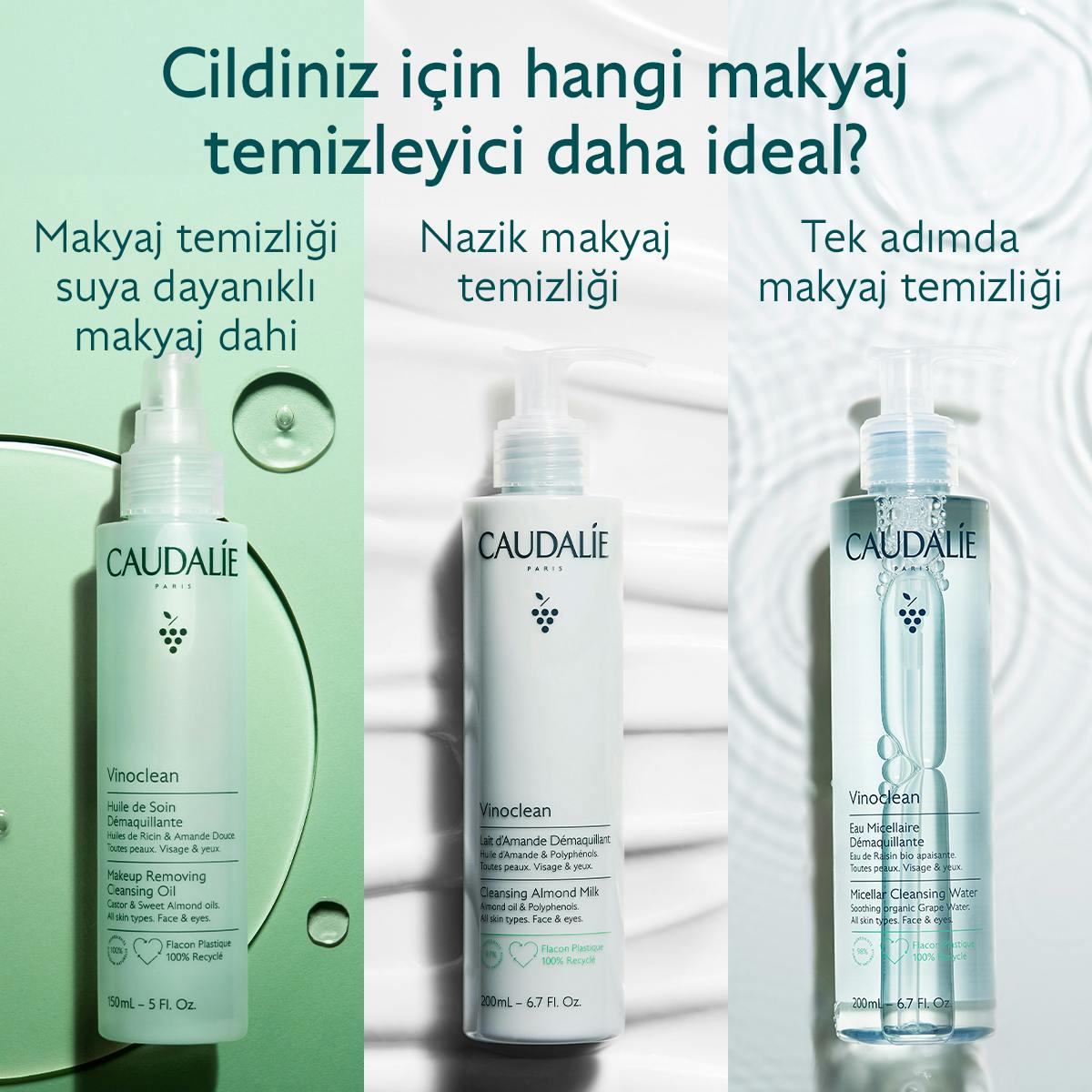Caudalie Vinoclean Misel Temizleme Suyu 100 ml - Melori