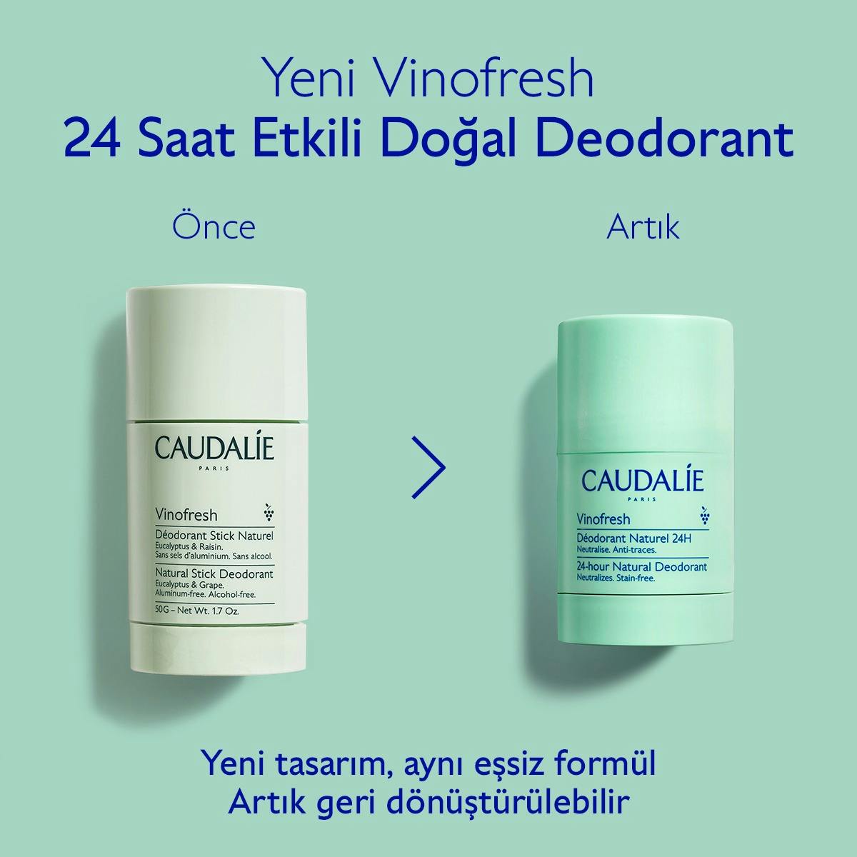 Caudalie Vinofresh Doğal Stick Deodorant 50 gr - Melori