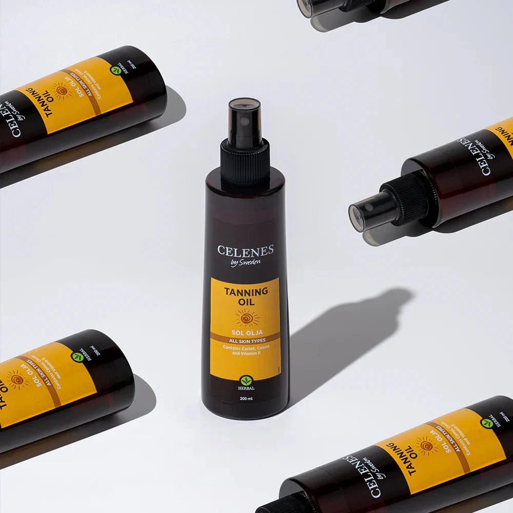 Celenes Herbal Bronzlaştırıcı Güneş Yağı 200 ml - Melori