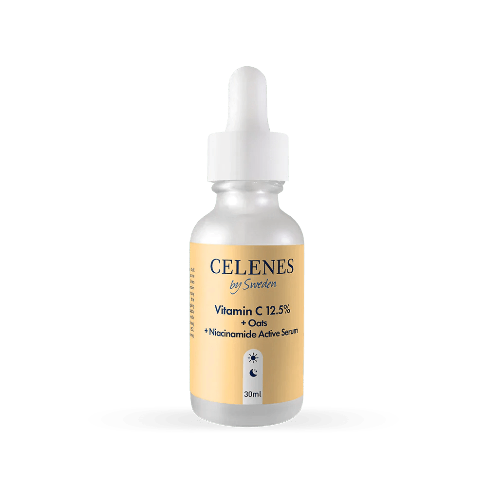 Celenes Vitamin C 12.5+Oats+Niacinamide Active Serum 30 ml - Melori