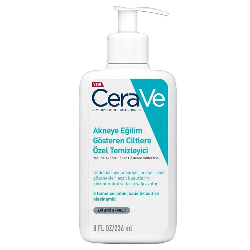 CeraVe Yağlı Ve Akneye Eğilimli Ciltler İçin Yüz Temizleme Jeli 236 ml - Melori