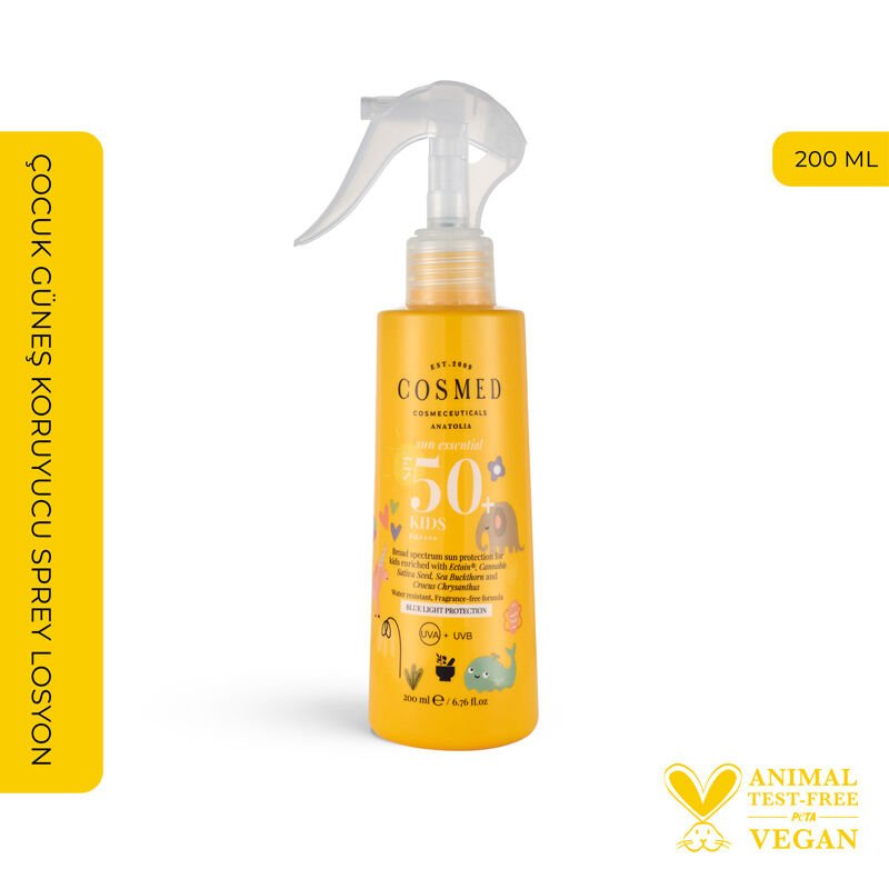 Cosmed Sun Essential Kids Spf50+ Güneş Losyonu 200 ml - Melori