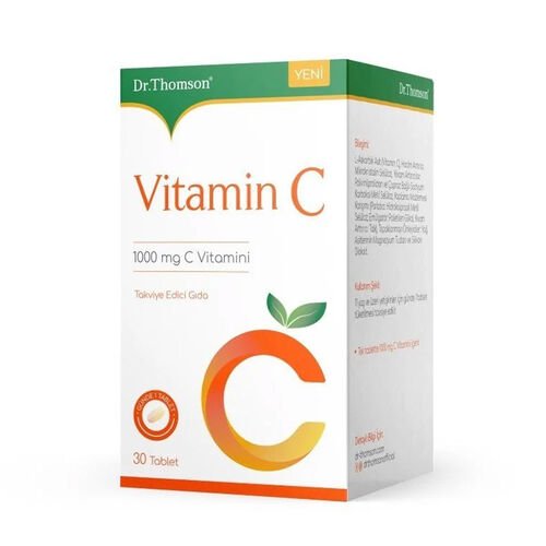 Dr.Thomson Vitamin C İçeren Takviye Edici Gıda 1000 mg 30 Tablet - Melori