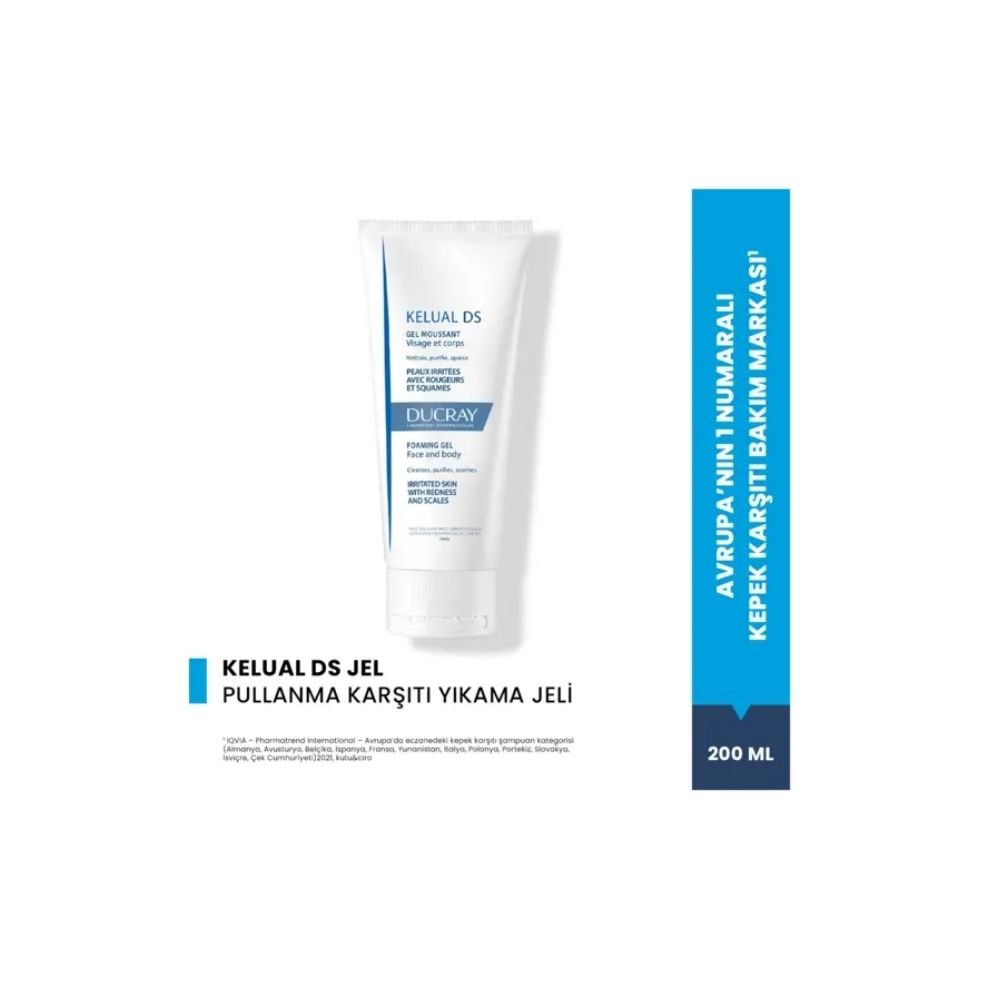 Ducray Kelual DS Yüz ve Vücut Temizleme Jeli 200 ml - Melori