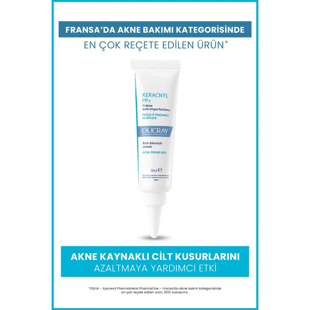 Ducray Keracnyl PP+ Akneye Eğilimli Ciltler İçin Bakım Kremi 30 ml - Melori