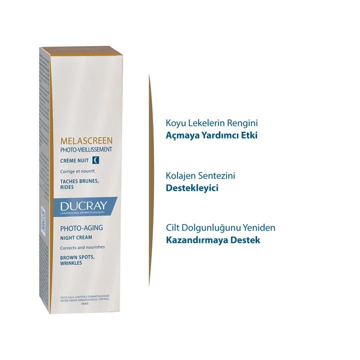 Ducray Melascreen Photo - Aging Nuit Leke Karşıtı Krem 50 ml - Melori