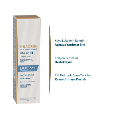 Ducray Melascreen Photo - Aging Nuit Leke Karşıtı Krem 50 ml - Melori