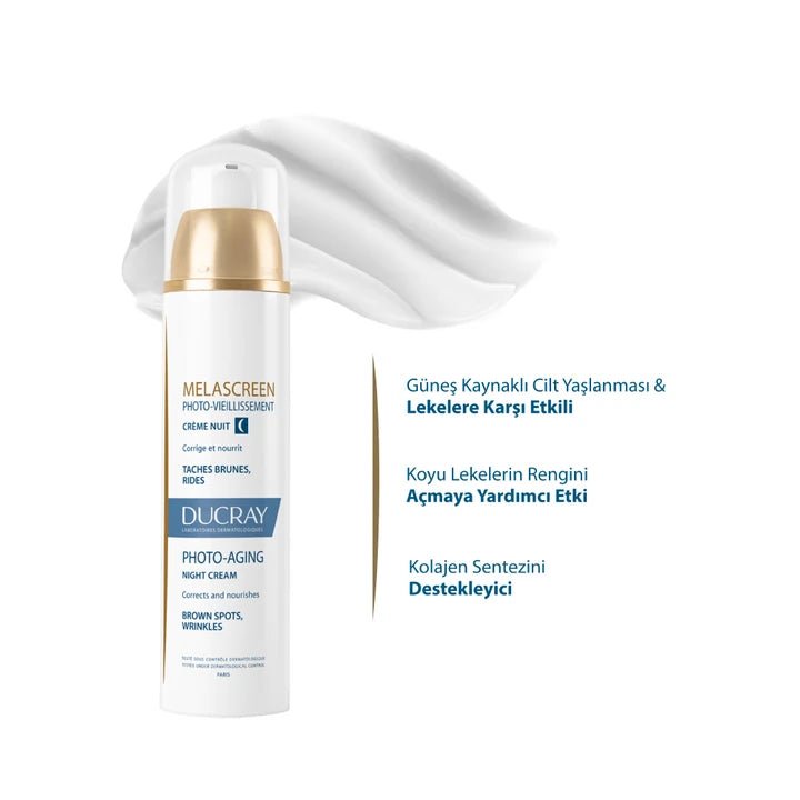 Ducray Melascreen Photo - Aging Nuit Leke Karşıtı Krem 50 ml - Melori