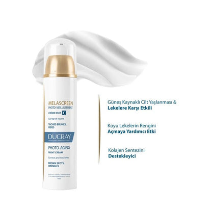 Ducray Melascreen Photo - Aging Nuit Leke Karşıtı Krem 50 ml - Melori
