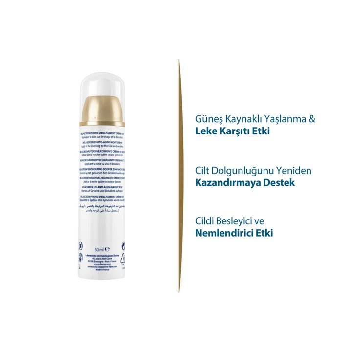Ducray Melascreen Photo - Aging Nuit Leke Karşıtı Krem 50 ml - Melori