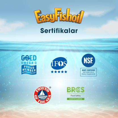 Easy Fish Oil Portakal ve Limon Aromalı Balık Yağı ve D Vitamini 30 Çiğnenebilir Form - Melori