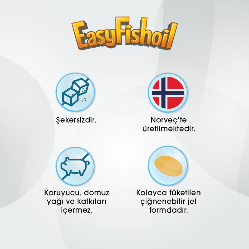 Easy Fish Oil Propolis 30 Çiğnenebilir Jel - Bal Aromalı - Melori