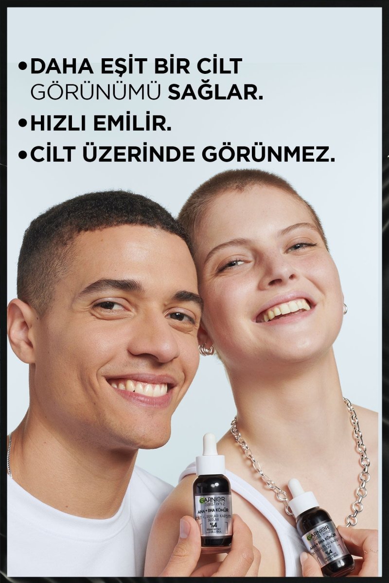 Garnier AHA+BHA Cilt Kusurları Karşıtı Serum %4 [NİASİNAMİD + PEELING ETKİLİ AHA+BHA] 30ML - Melori