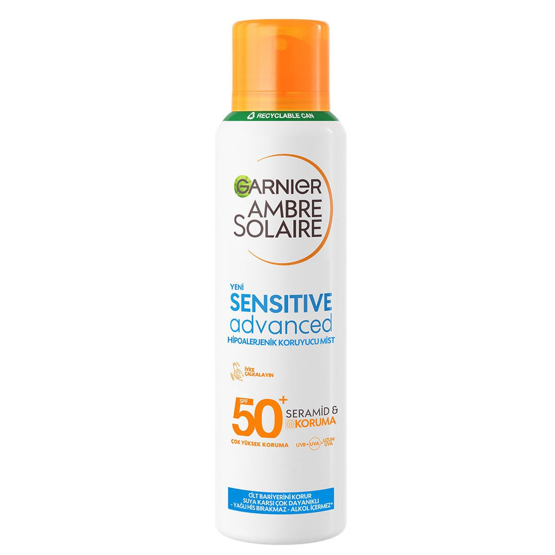 Garnier Ambre Solaire Sensitive Advanced Hipoalerjenik SPF50+Güneş Koruyucu Mist 150ml - Melori
