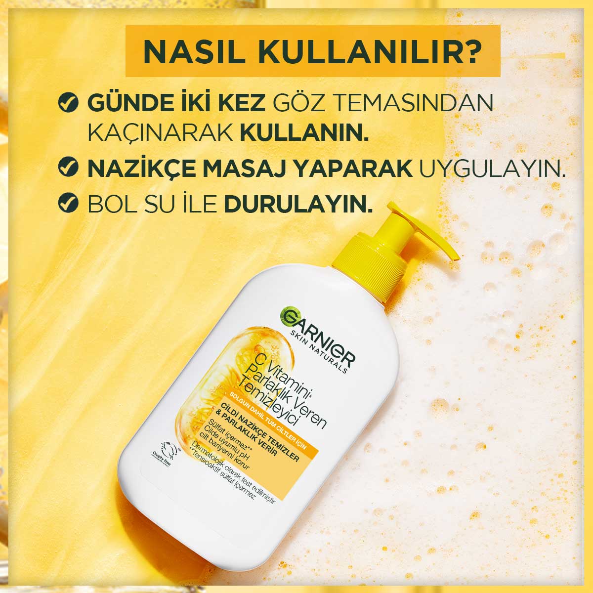 Garnier C Vitamini Parlaklık Veren Temizleyici 250 ml - Melori