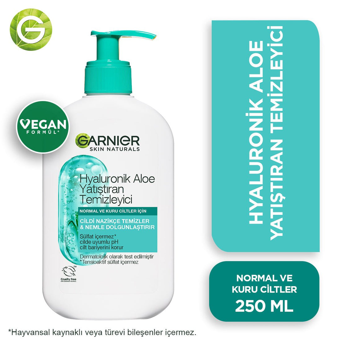 Garnier Hyaluronik Aloe Nemlendiren ve Yatıştıran Temizleyici 250 ml - Melori