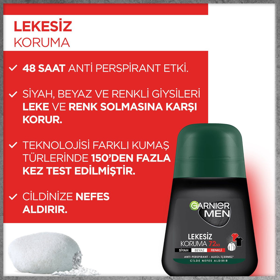 Garnier Men Lekesiz Koruma Roll - on Deodorant - Melori