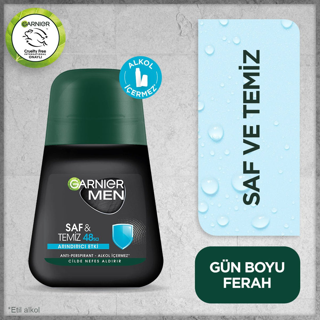 Garnier Men Saf ve Temiz Roll - on Deodorant - Melori