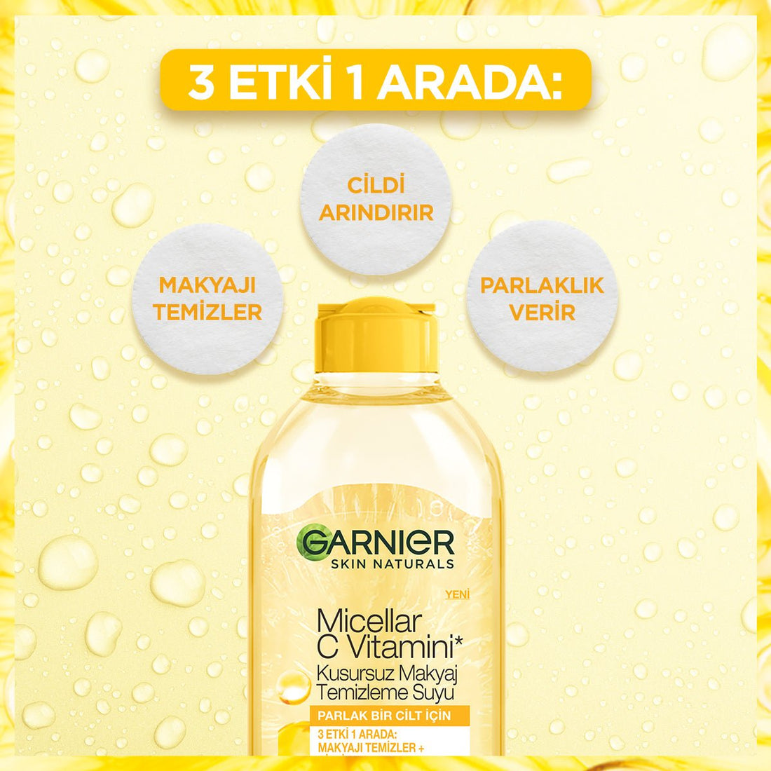 Garnier Micellar C Vitamini Kusursuz Makyaj Temizleme Suyu 400ml - Melori