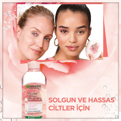 Garnier Micellar Gül Suyu Kusursuz Makyaj Temizleme &amp; Işıltı 400ML - Melori