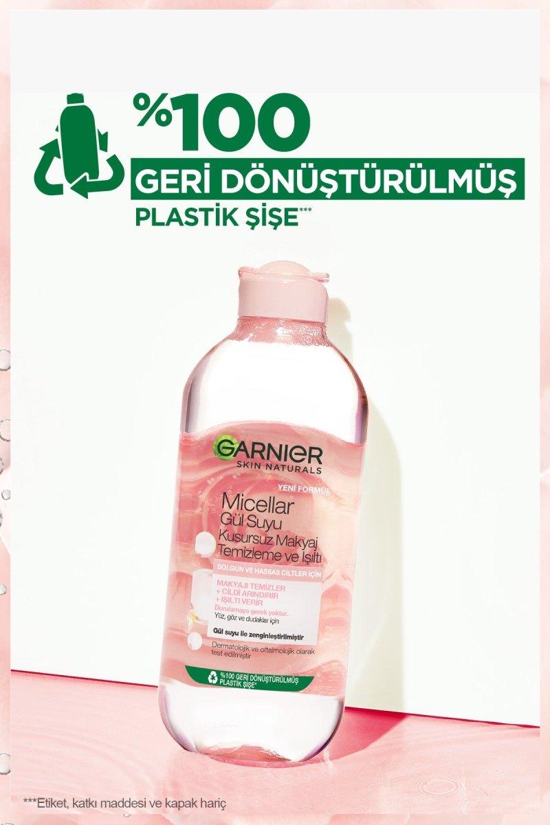 Garnier Micellar Gül Suyu Kusursuz Makyaj Temizleme &amp; Işıltı 400ML - Melori