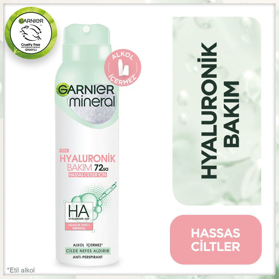 Garnier Mineral Hyaluronik Bakım Sprey Deodorant - Melori