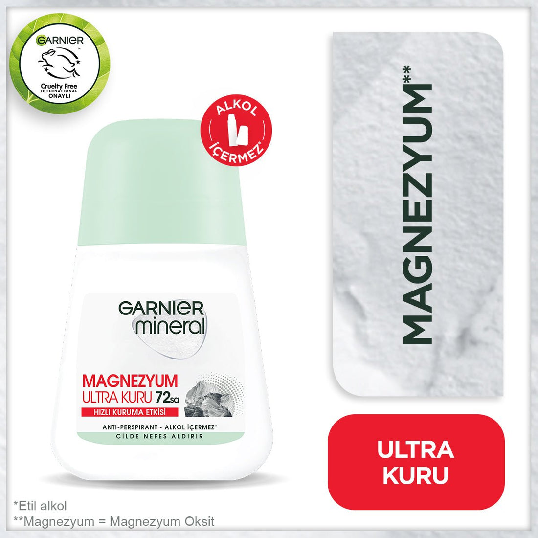 Garnier Mineral Magnezyum Ultra Kuru Roll - on - Melori