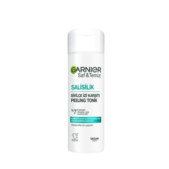 Garnier Saf&Temiz Salisilik Sivilce İzi Karşıtı Gözenek Sıkılaştırıcı Peeling Tonik 120 ml - Melori