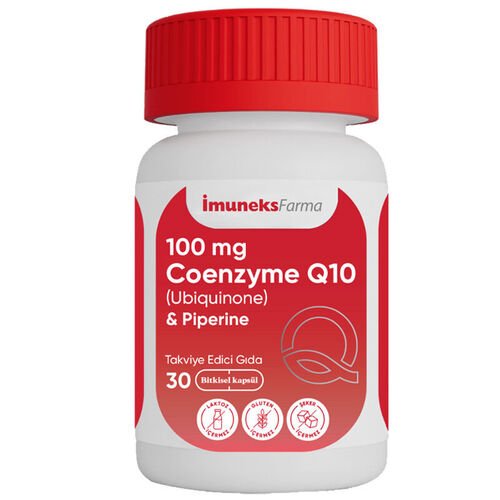İmuneks Farma 100 mg Coenzyme Q10 İçeren Takviye Edici Gıda 30 Kapsül - Melori