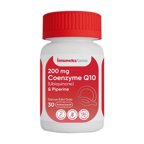 İmuneks Farma 200 mg Koenzim Q10 Takviye Edici Gıda 30 Kapsül - Melori