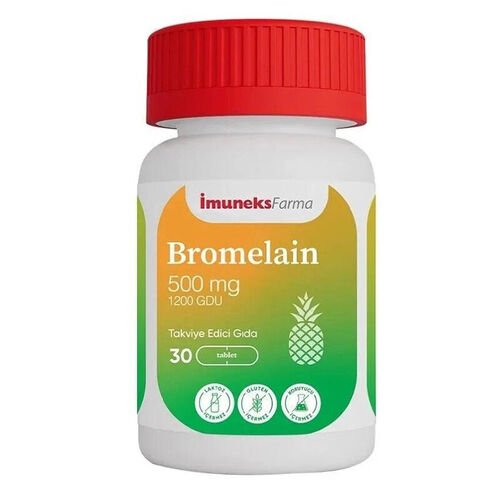 Imuneks Farma Bromelain 500 mg Takviye Edici Gıda 30 Tablet - Melori