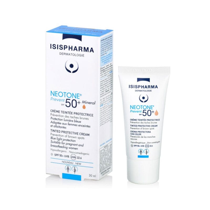 Isis Pharma Neotone Prevent SPF 50+ Tinted Cream - Renkli Güneş Kremi Orta 30ml - Melori