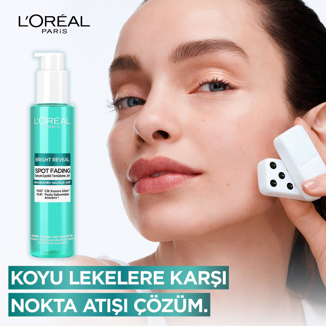 Loreal Paris Bright Reveal Cilt Kusuru İzi Karşıtı, Serum İçerikli Temizleme Jeli Niasinamid+Salisilik Asit 150ml - Melori