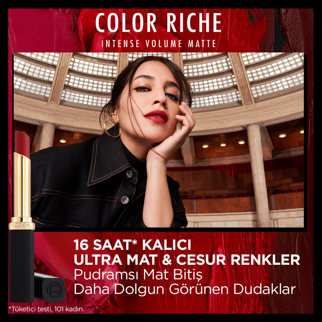Loreal Paris Color Riche Intense Volume Matte Ruj - 100 Pink Worth It - Melori