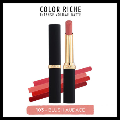 Loreal Paris Color Riche Intense Volume Matte Ruj - 103 Blush Audace - Melori