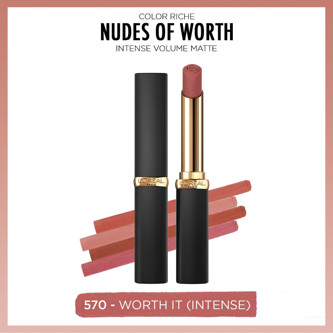 Loreal Paris Color Riche Intense Volume Matte Ruj - 570 Worth It (Intense) - Melori