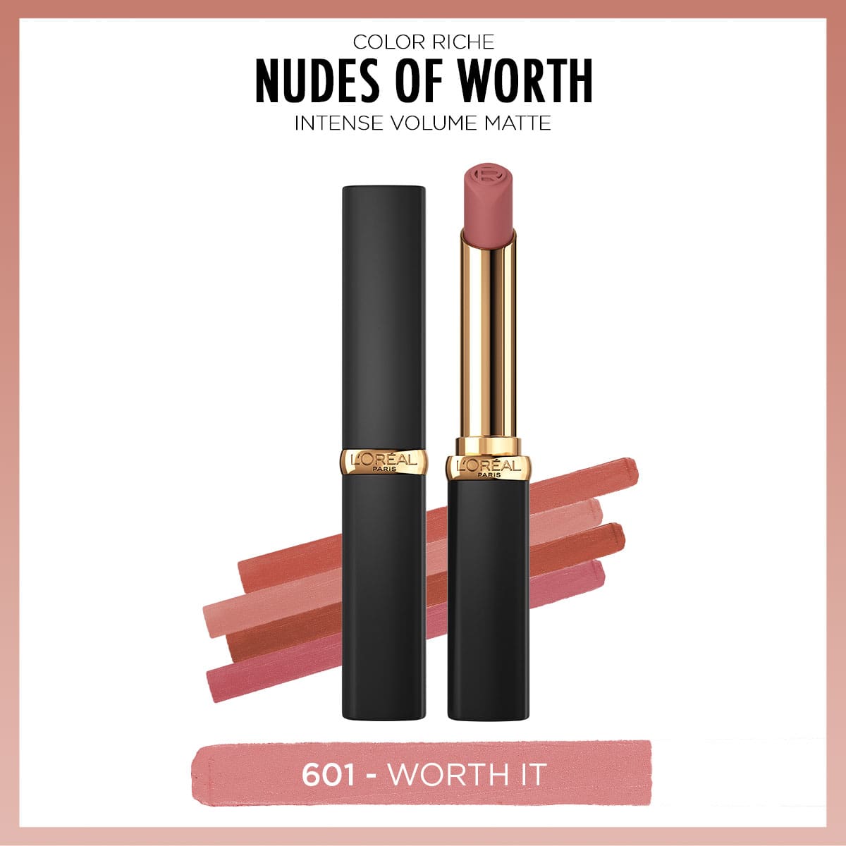 Loreal Paris Color Riche Intense Volume Matte Ruj - 601 Worth It - Melori