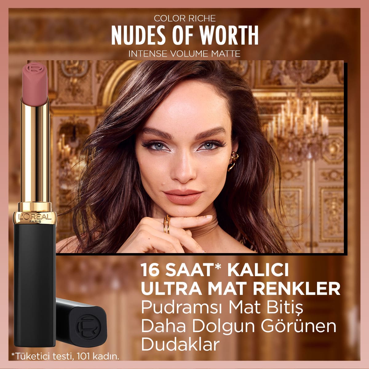 Loreal Paris Color Riche Intense Volume Matte Ruj - 601 Worth It - Melori