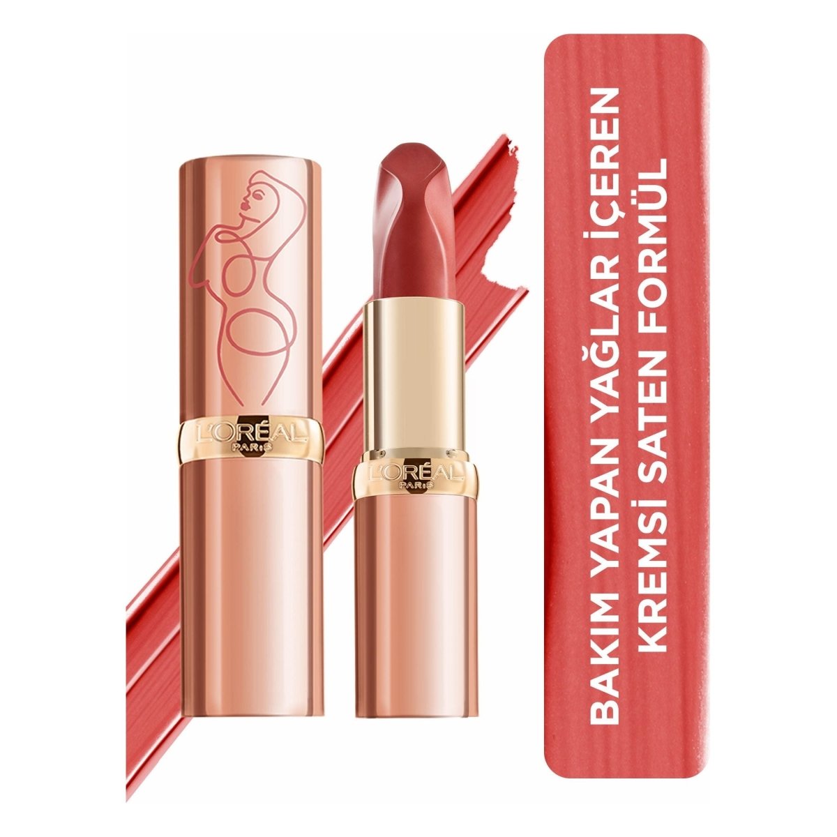 Loreal Paris Color Riche Les Nus Ruj 176 Nu Irrevent - Melori