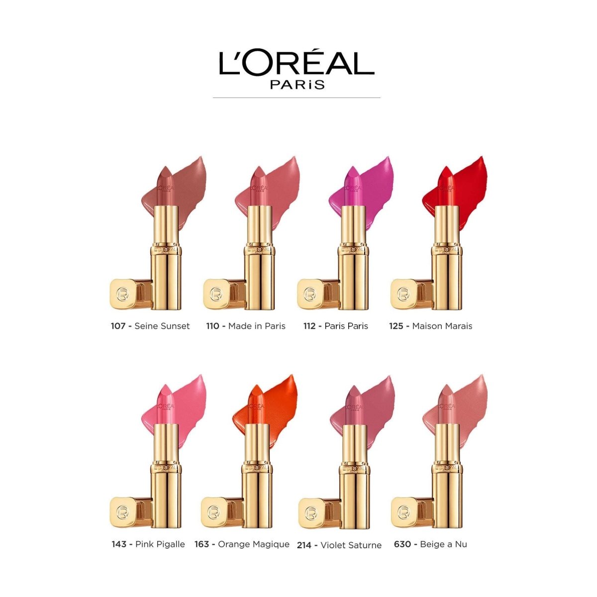 Loreal Paris Color Riche Saten Bitişli Ruj 125 Maison Marais - Kırmızı - Melori