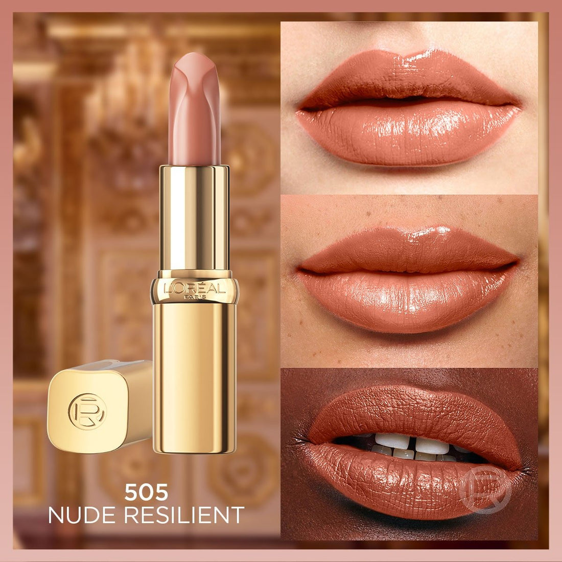 Loreal Paris Color Riche Saten Bitişli Ruj - 505 Nude Resilient - Melori