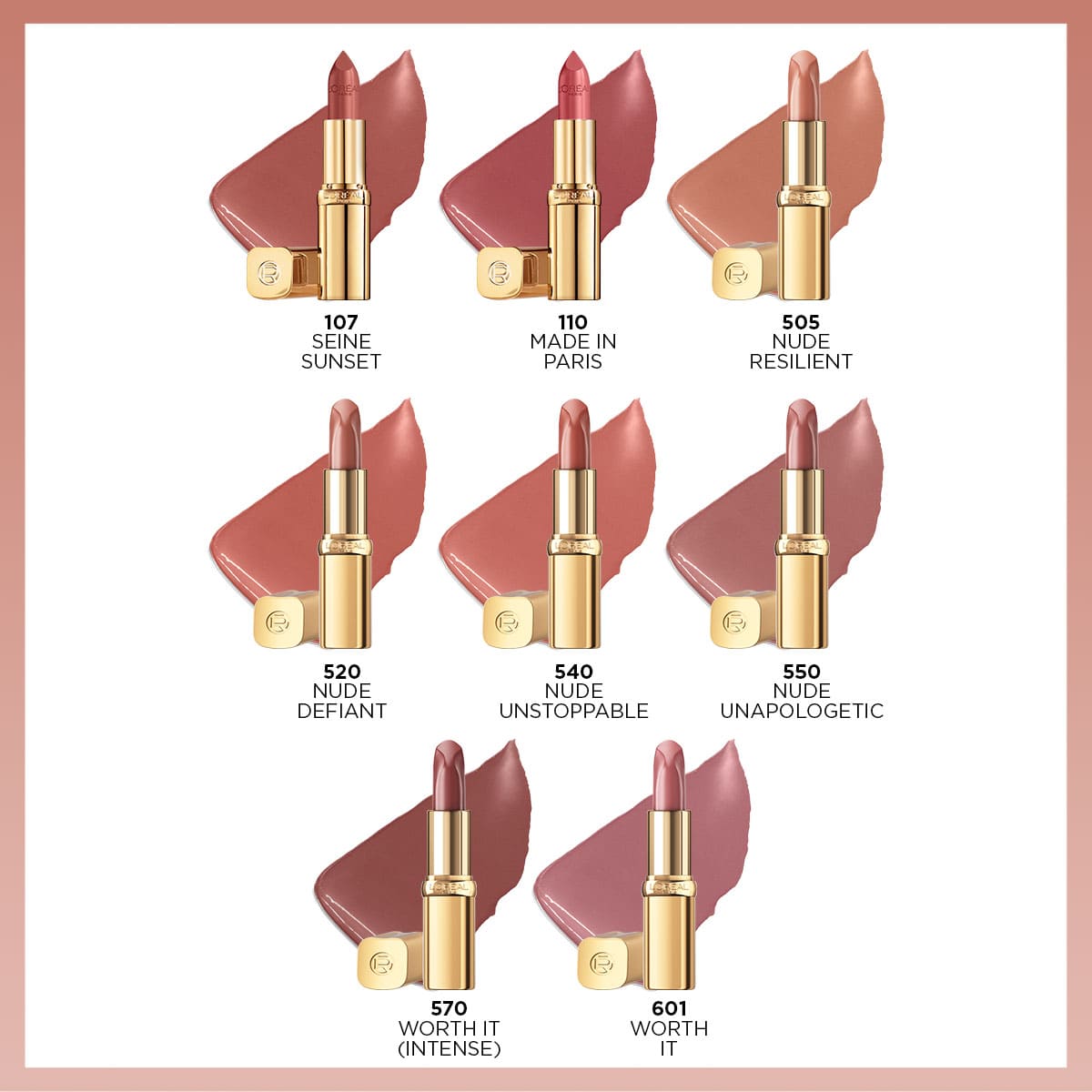 Loreal Paris Color Riche Saten Bitişli Ruj - 570 Worth It (Intense) - Melori