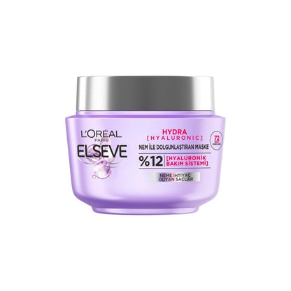 Loreal Paris Elseve Hydra [Hyaluronic] 72 Saat Nem ile Dolgunlaştıran Maske 300ml - Melori