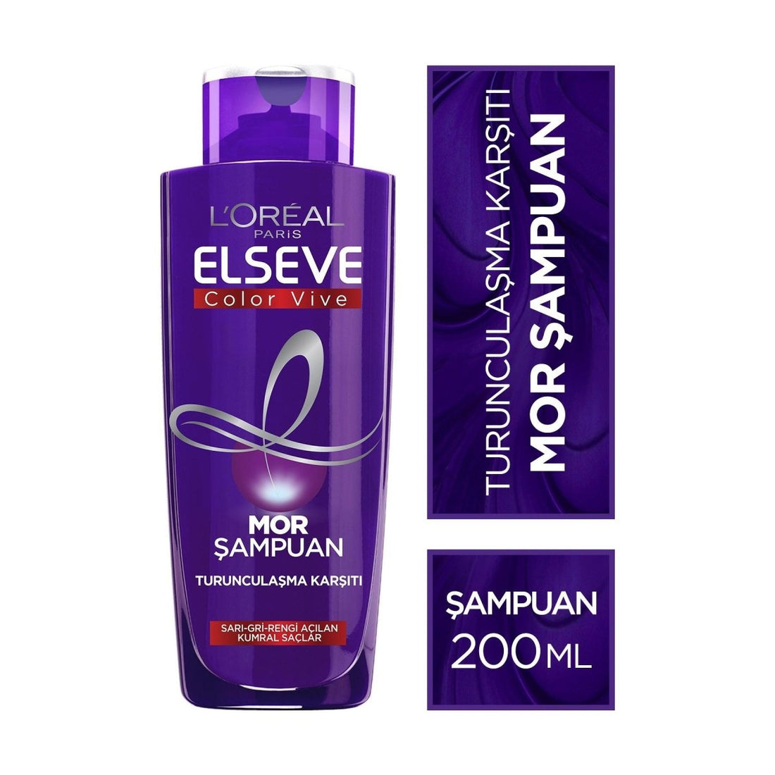 Loreal Paris Elseve Turunculaşma Karşıtı Mor Şampuan 200ml - Melori